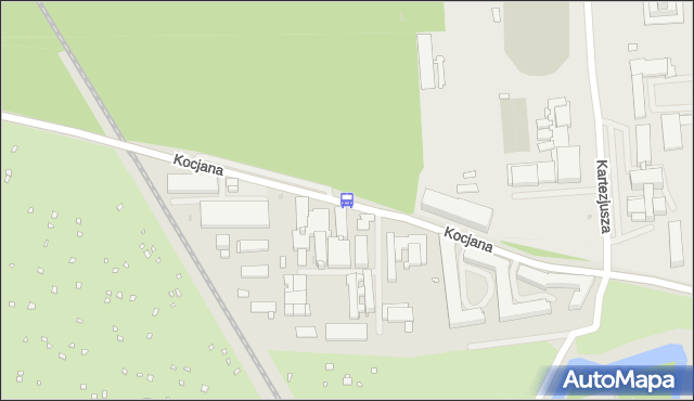Przystanek KOCJANA-SĄDY 02. ZTM Warszawa - Warszawa na mapie Targeo