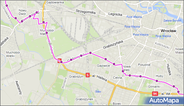 Rozkład jazdy autobusu 134 na przystanku TARNOGAJ. MPKWroclaw na mapie Targeo