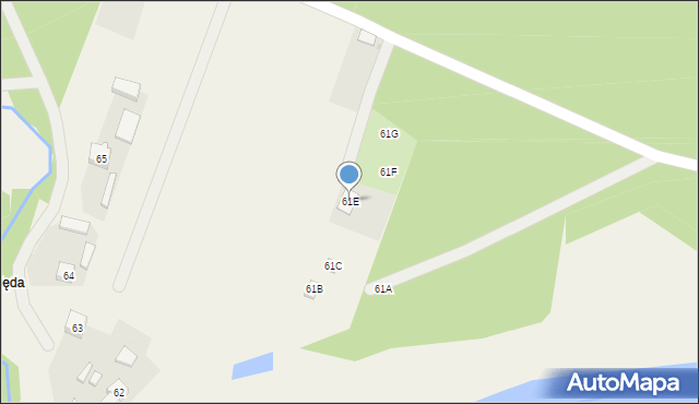 Łaszew Rządowy, Łaszew Rządowy, 61E, mapa Łaszew Rządowy
