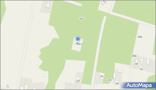 Modlica, Modlica, 281c, mapa Modlica