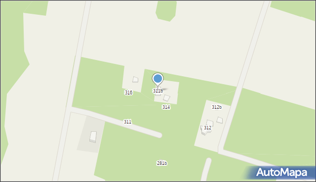 Modlica, Modlica, 311b, mapa Modlica