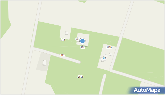 Modlica, Modlica, 314, mapa Modlica