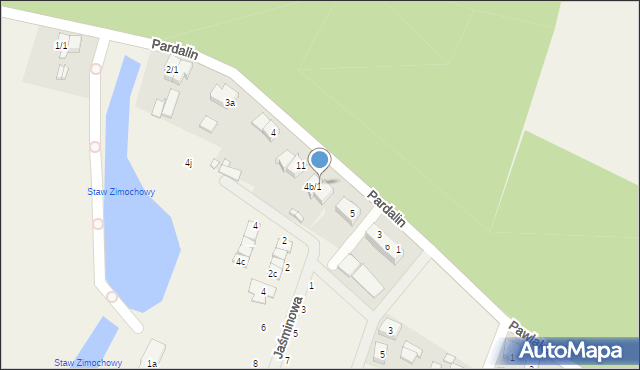 Pardalin, Pardalin, 9, mapa Pardalin