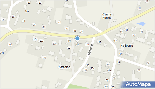 Strzelce, Strzelce, 98, mapa Strzelce