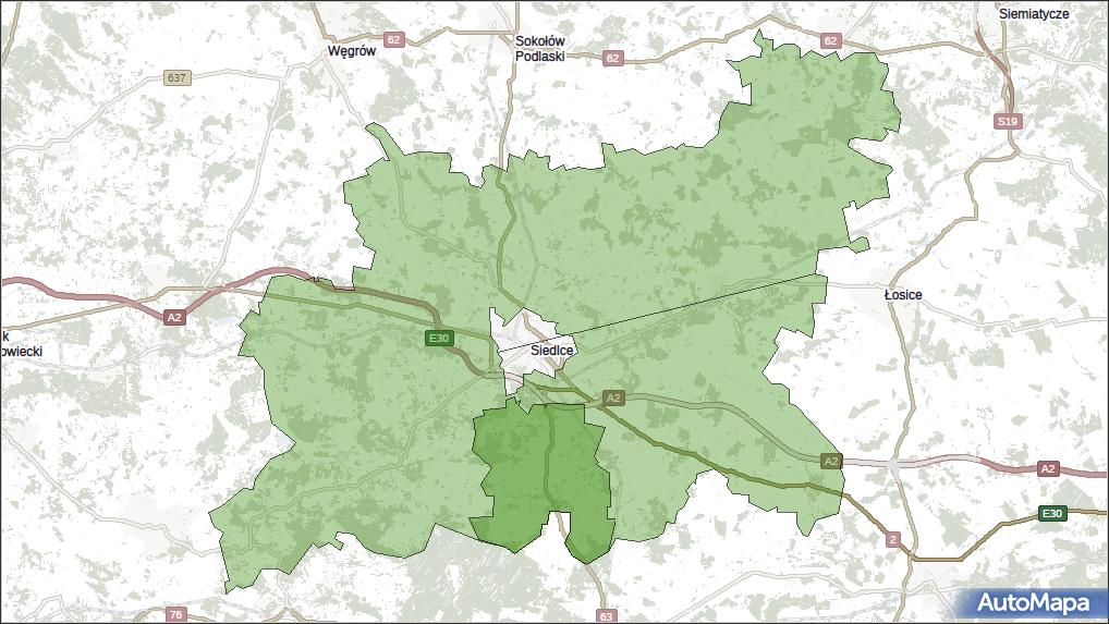 Gmina Wiśniew, powiat siedlecki, województwo mazowieckie na mapie Targeo