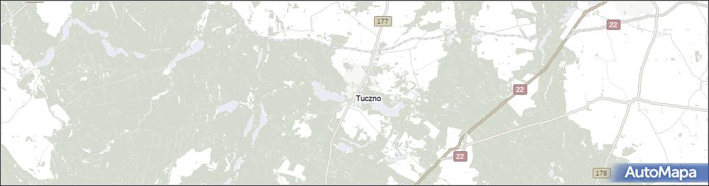 Mapa Tuczno, Tuczno powiat wałecki na mapie Targeo