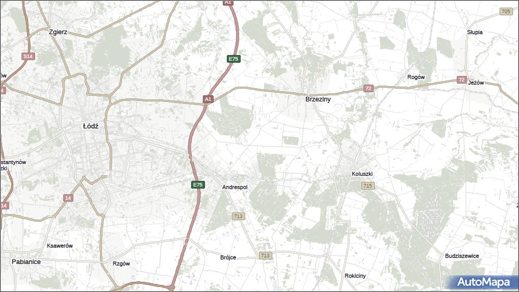 mapa GałkówekKolonia, GałkówekKolonia na mapie Targeo