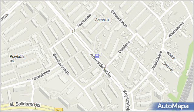 Przystanek Antoniukowska/Owsiana (013). BKM - Białystok (google) na mapie Targeo