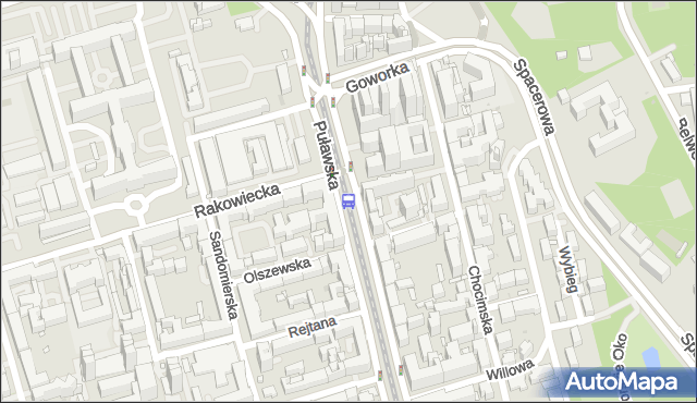 Przystanek RAKOWIECKA 06. ZTM Warszawa - Warszawa na mapie Targeo