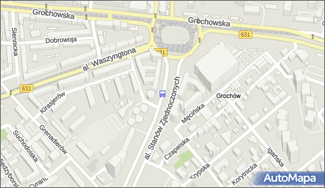 Przystanek WIATRACZNA 09. ZTM Warszawa - Warszawa na mapie Targeo
