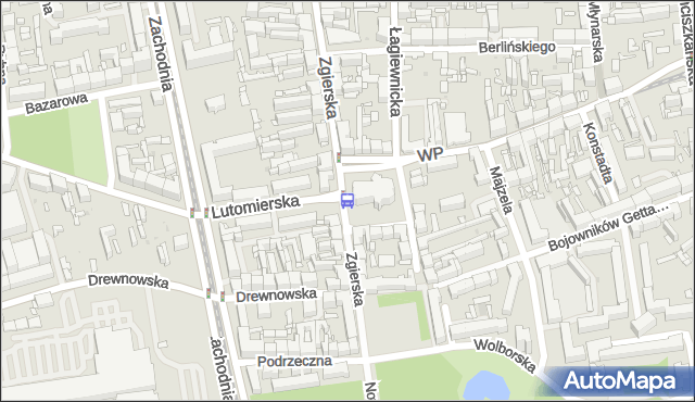 Przystanek Zgierska - pl. Kościelny. MPKLodz - Łódź na mapie Targeo