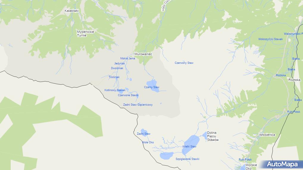 Czarny Staw, Zakopane Zbiornik wodny