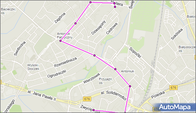 Autobus 11 - trasa - PROWIANTOWA 02(597)(nr inw. 597). BKM na mapie Targeo