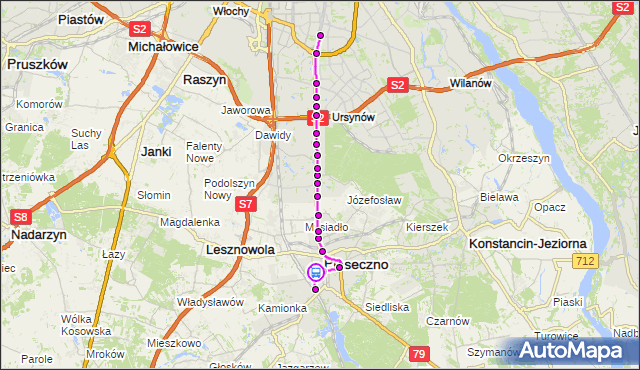 Rozkład jazdy autobusu 709 na przystanku POWSTAŃCÓW WARSZAWY 02. ZTM Warszawa na mapie Targeo