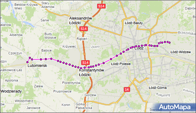 Rozkład jazdy tramwaju 43 na przystanku plac Kościuszki (Konstantynów). MPK Łódź na mapie Targeo