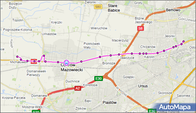Rozkład jazdy autobusu 713 na przystanku SANKTUARIUM 02. ZTM Warszawa na mapie Targeo